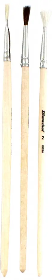 Набор кистей Народная коллекция, 3 штуки обложка книги