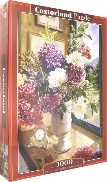 Puzzle-1000. Натюрморт с гортензиями Puzzle-1000. Натюрморт с гортензиями обложка книги