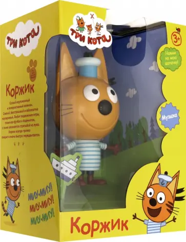 Фигурка пластиковая "Три кота. Коржик", 15 см (Т16181) обложка книги