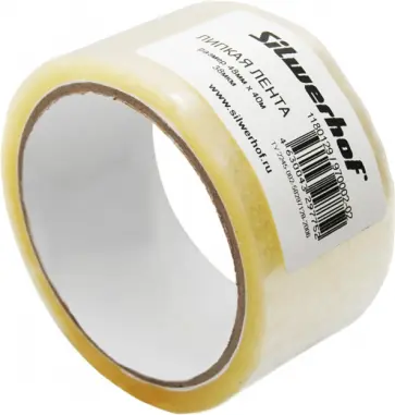 Клейкая лента 48 мм х 40м, прозрачная (970002-02) обложка книги