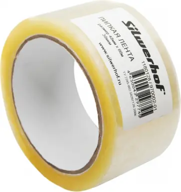 Клейкая лента, 48мм х 66м, прозрачная, 38мкм (970002-01) обложка книги