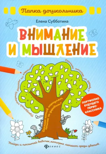 Елена Субботина - Внимание и мышление. Папка обложка книги