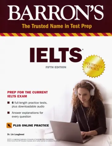 Lin Lougheed - Barron's IELTS + online practice. Fifth Edition обложка книги