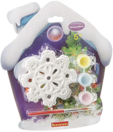 Ёлочные украшения "Снежинка на карте домик" (ВВ1655) обложка книги