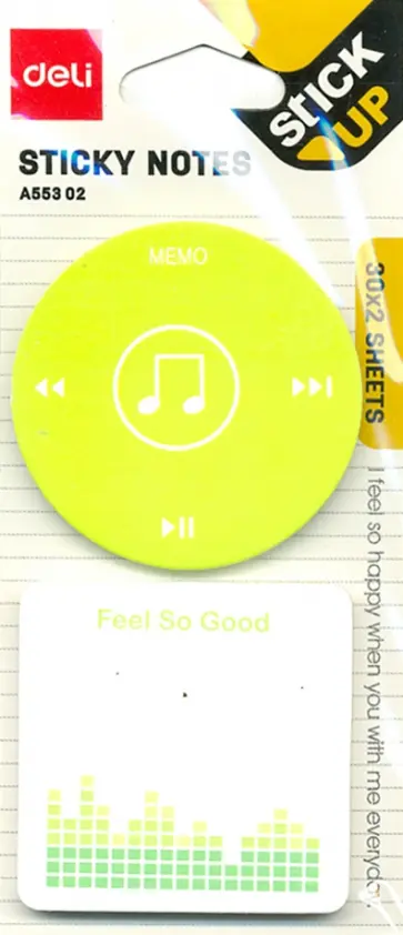 Закладки самоклеящиеся бумажные, 30 листов, 51x51 мм, 2 цвета (EA55302) обложка книги