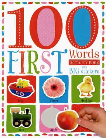 100 First Words - Sticker Activity Book обложка книги