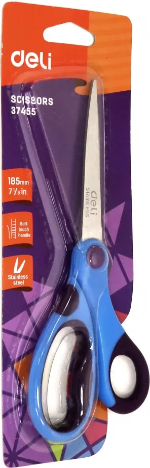 Ножницы школьные "Deli" (185 мм) (E37455) Ножницы школьные "Deli" (185 мм) (E37455) обложка книги