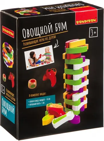 Игра-баланс «Овощной бум», башня из овощей (ВВ4179) обложка книги