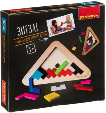 Игра развивающая. Головоломка "Зигзаг" (ВВ4182) обложка книги
