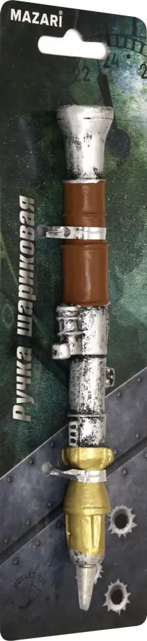 Ручка шарикова GUN синяя (M-7508-70) обложка книги