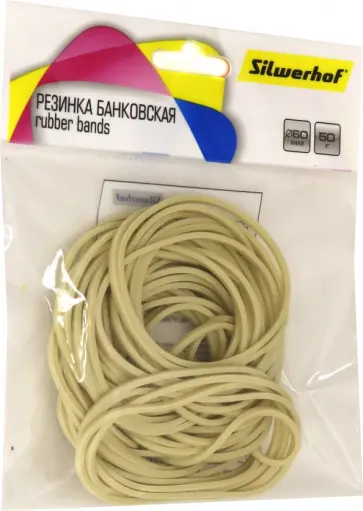 Резинки для купюр,  60 мм, 50гр (189021) обложка книги