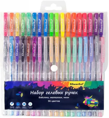 Набор гелевых ручек 36 цветов "Цветландия MIX" (026181-36) обложка книги