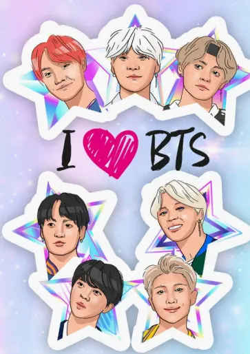 Обложка для паспорта "I love BTS" Обложка для паспорта "I love BTS" обложка книги