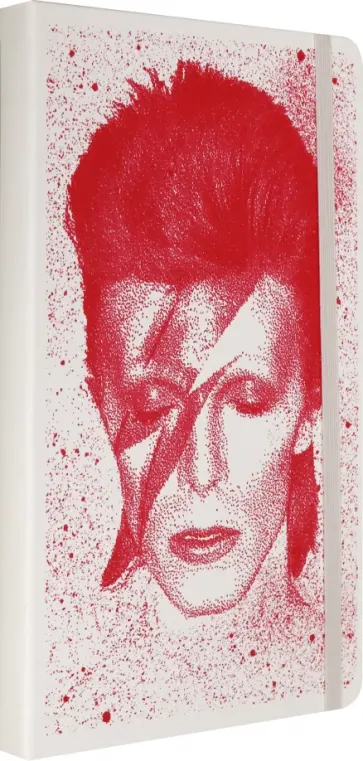 Блокнот 96 листов, 13*21 см "DAVID BOWIE" белый (LEDBQP060CLT) обложка книги