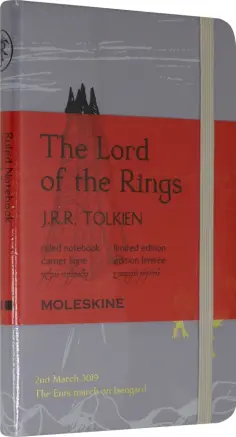 Блокнот 96 листов, 9*14 см "LORD OF THЕ RING" серый (LELRMM710IS) обложка книги