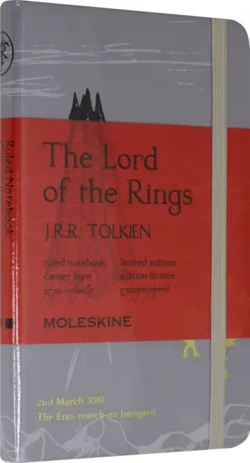 Блокнот 96 листов, 9*14 см "LORD OF THЕ RING" серый (LELRMM710IS) обложка книги
