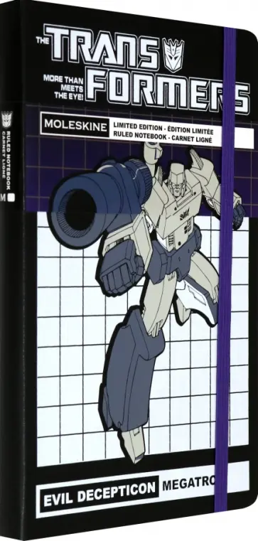 Блокнот 120 листов, 13*21 см "TRANSFORM. MEGATRON" (LETFQP060MT) обложка книги