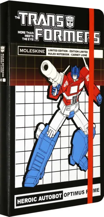 Блокнот 120 листов, 13*21 см "TRANSFORMERS OPTIMUS" (LETFQP060OP) обложка книги