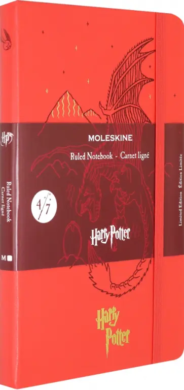 Блокнот 96 листов, 13*21 см "HARRY POTTER" красный (LEHP02QP060D) обложка книги