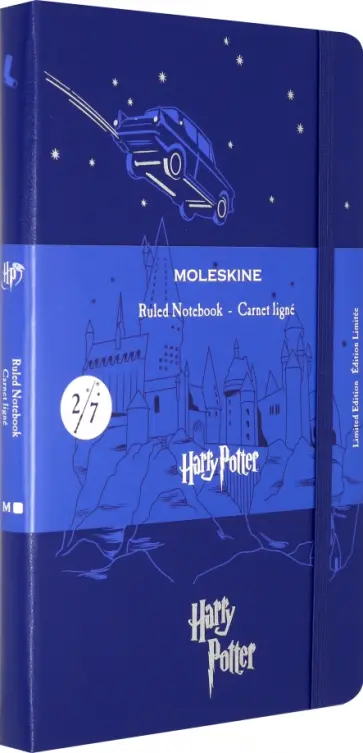 Блокнот 96 листов, 13*21 см "HARRY POTTER" синий (LEHP02QP060B) обложка книги