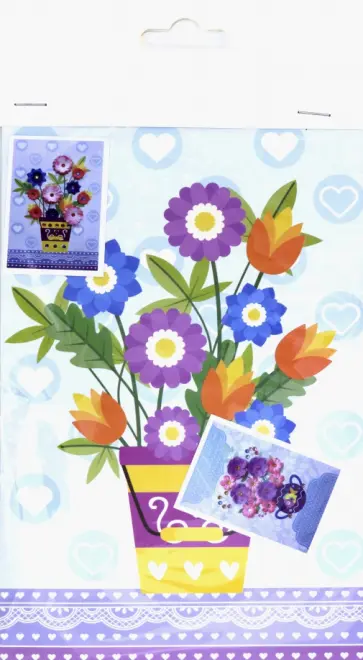 3D аппликация 2 в 1 "Цветы" (А5) (НД-1484) обложка книги