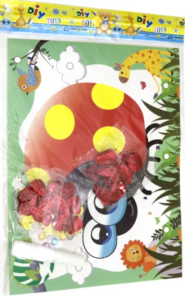 Мозаика из пайеток "Божья коровка" (А4) (НД-1625) обложка книги