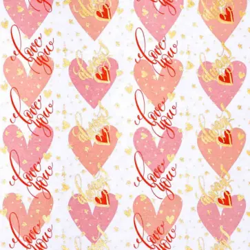 Бумага упаковочная "Любовь" (100х70 см) (79723) обложка книги