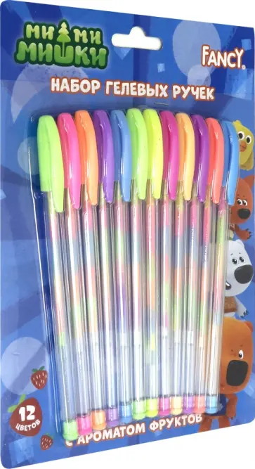 Набор гелевых ароматизированных ручек "Радуга" (12 штук, многоцветные, 0,5 мм) (FGP200/12) обложка книги