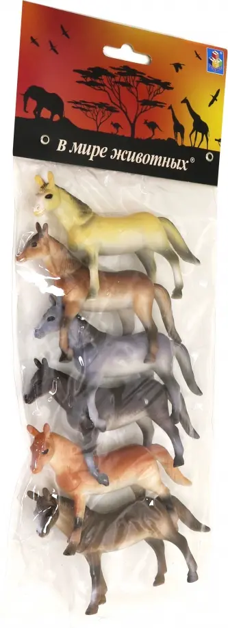 "В мире животных" набор игровых лошадей обложка книги