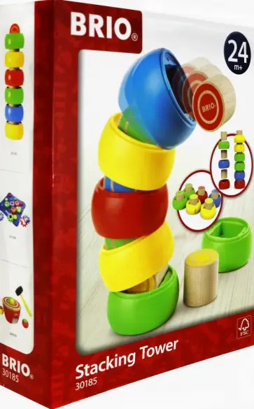 Набор игровой "Сборная башенка" (12 деталей) (30185) обложка книги