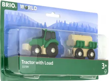 BRIO Трактор с бревнами на магните и прицепом обложка книги