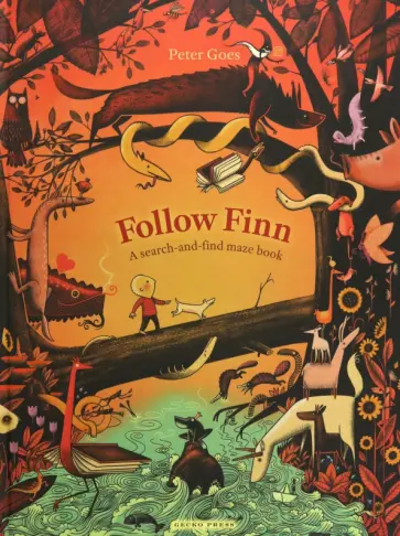 Peter Goes - Follow Finn. A search-and-find maze book обложка книги