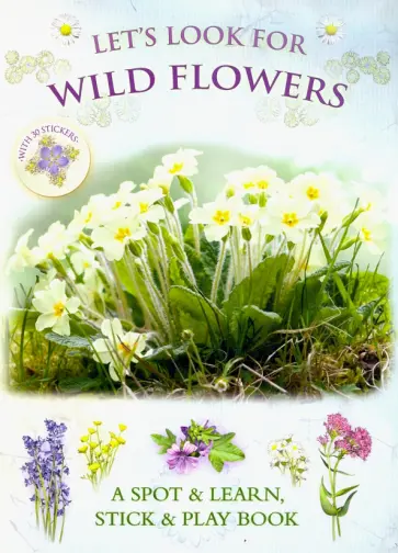 Andrea Pinnington - Let's Look for Wild Flowers (+ 30 reusable stickers) обложка книги