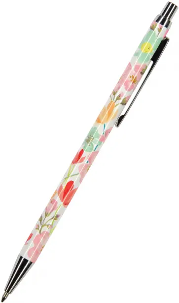 Ручка шариковая автоматическая Felicita. Летний сад, синяя обложка книги