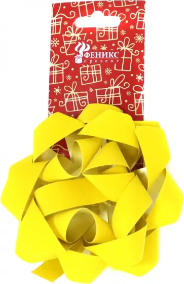 Декоративный бант Золото бархат 12x12см (82277) обложка книги