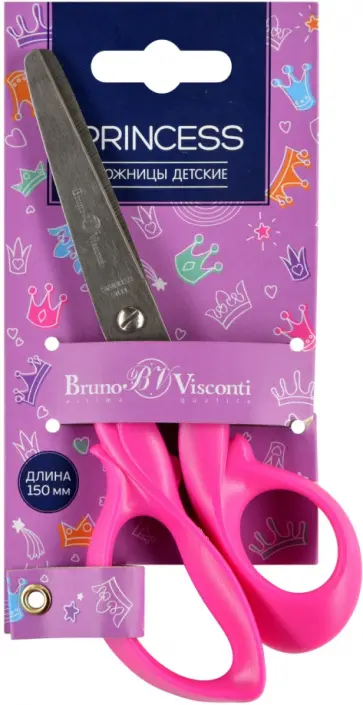 Ножницы детские "Princess" (150 мм, в ассортименте) (60-0037) обложка книги