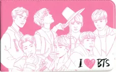 Чехол для карточек "I love BTS" обложка книги