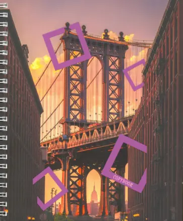 Тетрадь общая "Геометрия города" (80 листов, А5, клетка, гребень, в ассортименте) (ТСЛ806676) обложка книги