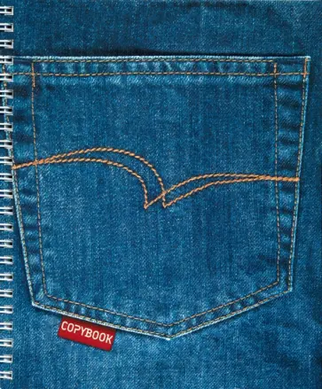 Тетрадь 96 листов, гребень "Деним" (ТС2Л966686) обложка книги