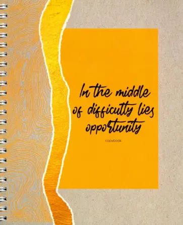 Тетрадь 96 листов, клетка, гребень, Золотые слова, в ассортименте (ТС2Л966684) обложка книги