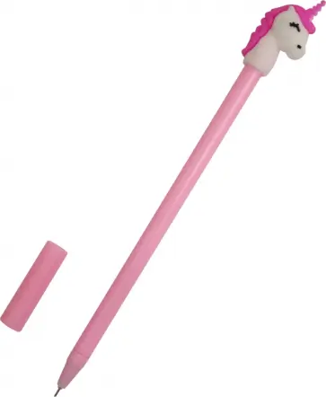 Ручка с фигуркой "Единорог" (розовая) обложка книги