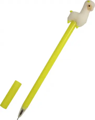 Ручка с фигуркой "Лама" (желтая) обложка книги