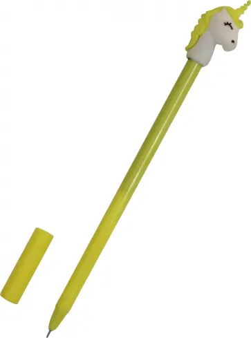 Ручка с фигуркой "Единорог" (желтая) обложка книги