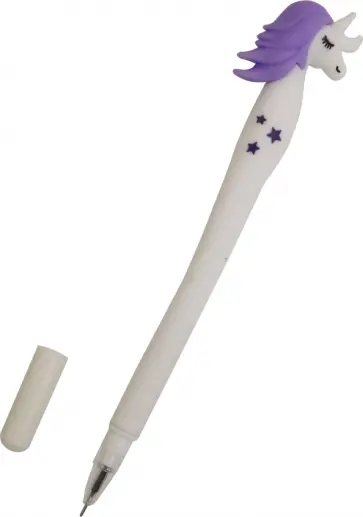Ручка с фигуркой "Единорог звезды" (сиреневая) обложка книги