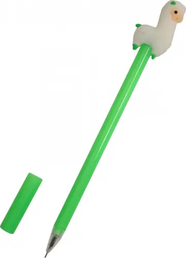 Ручка с фигуркой "Лама" (зеленая) обложка книги