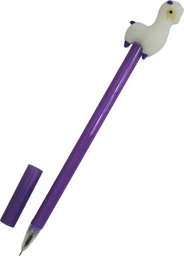 Ручка с фигуркой "Лама" (сиреневая) обложка книги