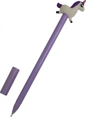 Ручка с фигуркой "Лошадка" (сиреневая) обложка книги