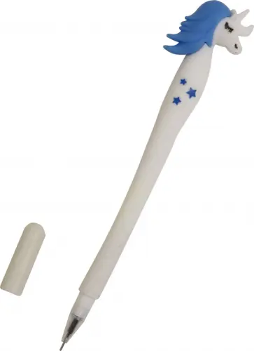 Ручка с фигуркой "Единорог звезды" (синяя) обложка книги