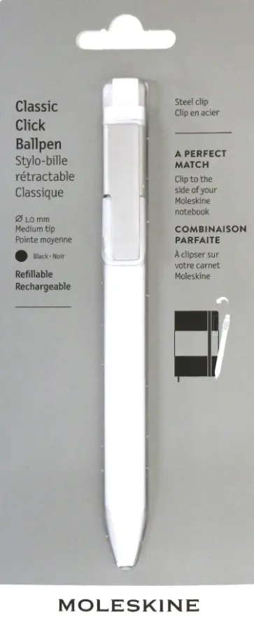 Ручка шариковая автоматическая черная "CLASSIC CLICK" (EW41BWH10) обложка книги