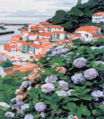 Холст для рисования по номерам "Красивый городок" (22х30 см) (HS128) обложка книги